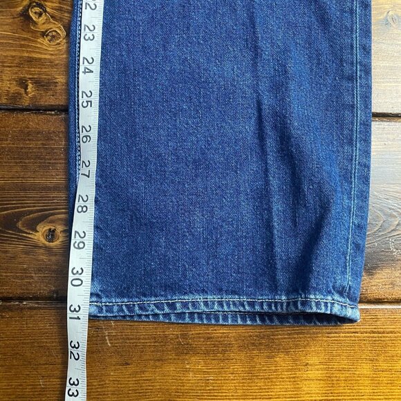 American Eagle men’s straight leg dark wash denim jeans style 2501 size 33x32 - Picture 8 of 9